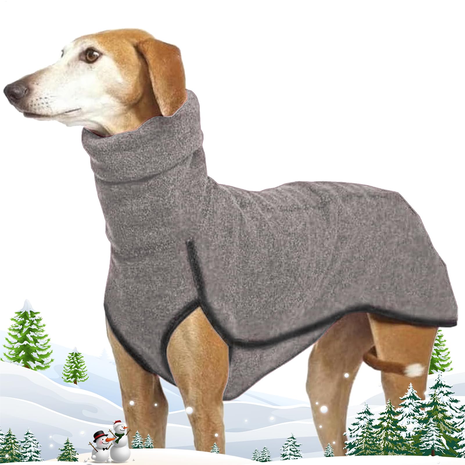 Dog Winter Jumper, Greyhounds Coat Fleece For Large Dog, Warm Italian Greyhounds Sweater Sweatshirt, Winter Whip Hound Stretch Turtleneck Shirt For Small, Medium & Large Dogs