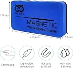 OWLKELA Dry Erase Erasers, Magnetic Whiteboard Erasers 8 Pack, Magnetic Dry Erasers for White Board, White Board Markers Dry Erase, Ideal for Classroom, Home, Office