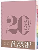 Vista 25 de Rileys - Agenda académica 2025-2026, agenda diaria, semanal y mensual, julio de 2025 a junio de 2026, páginas de notas para estudiantes