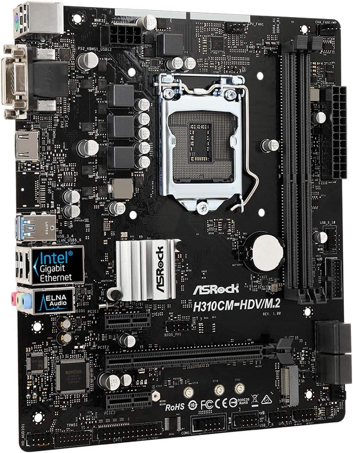 Top Brands ASRock Intel H310 Chip with Micro ATX Motherboard H310 cm – Hdv/M. 2, H310CM-HDV/M.2