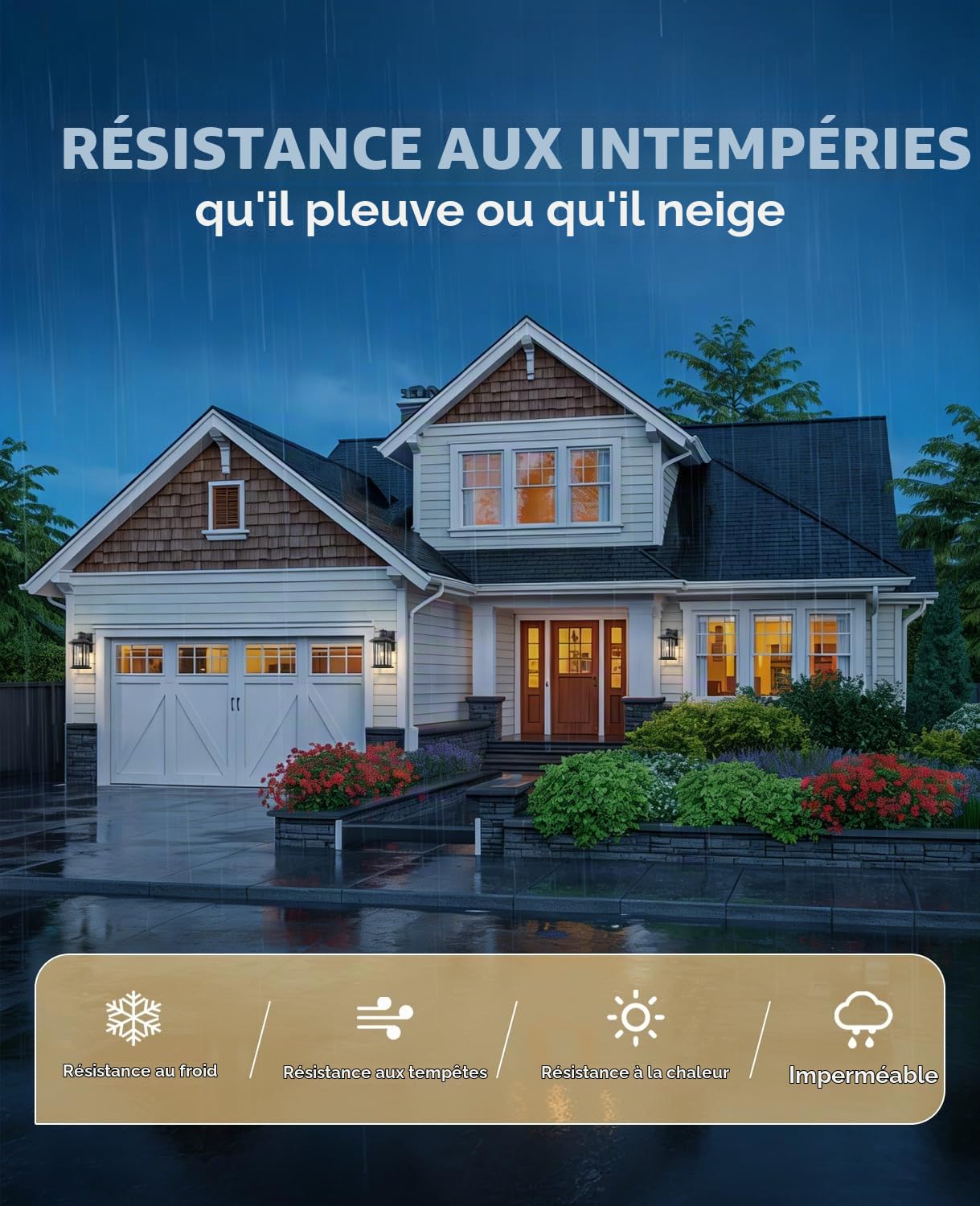 FTL Applique Extérieure avec Détecteur de Mouvement, 3 Modes E27 Lanterne Murale pour Extérieur, Noire Porche Luminaire Exterieur avec Capteur de Mouvement, IP44 Éclairage d'extérieur pour Jardin