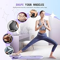 Vista 5 de Pilates Reformer, Foldable Pilates Board, 7-in-1 Multi-Function Pilates Equipment, Home Pilates Set, Full Body Workout, Universal Portable Gym