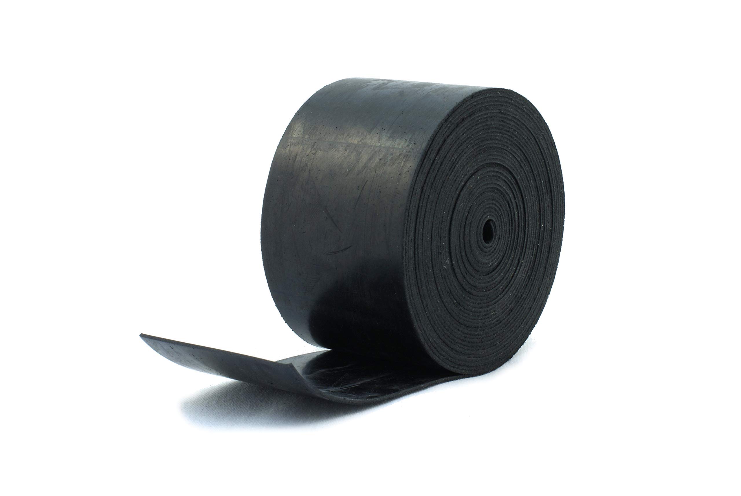 Solid Neoprene Black Rubber Strip 75mm wide x 1mm thick x 5m long