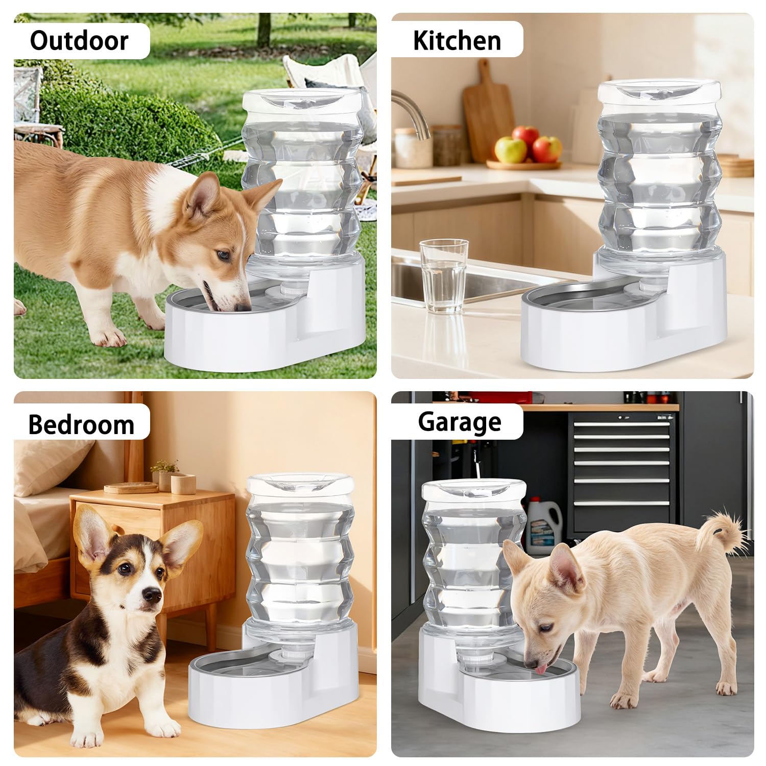 Amazon | RIZZARI Automatic 7L Pet Waterer,Gravity Stainless Steel