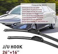 Vista 19 de 21"+19" Premium Windshield Wiper Blades All-Season Durable Stable and Quiet Silicone Wiper Blade Fit for Volkswagen Golf 1993-2006,Honda civic
