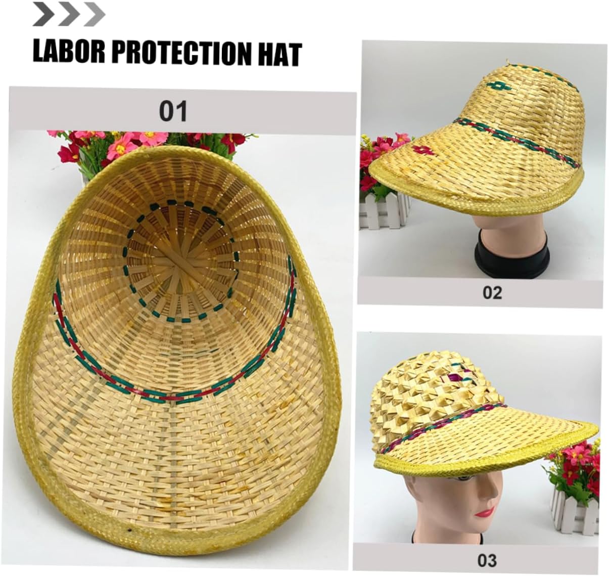 Unisex Performance Hat with Protection Handwoven for Outdoor Activities for Beach Park Fishing and