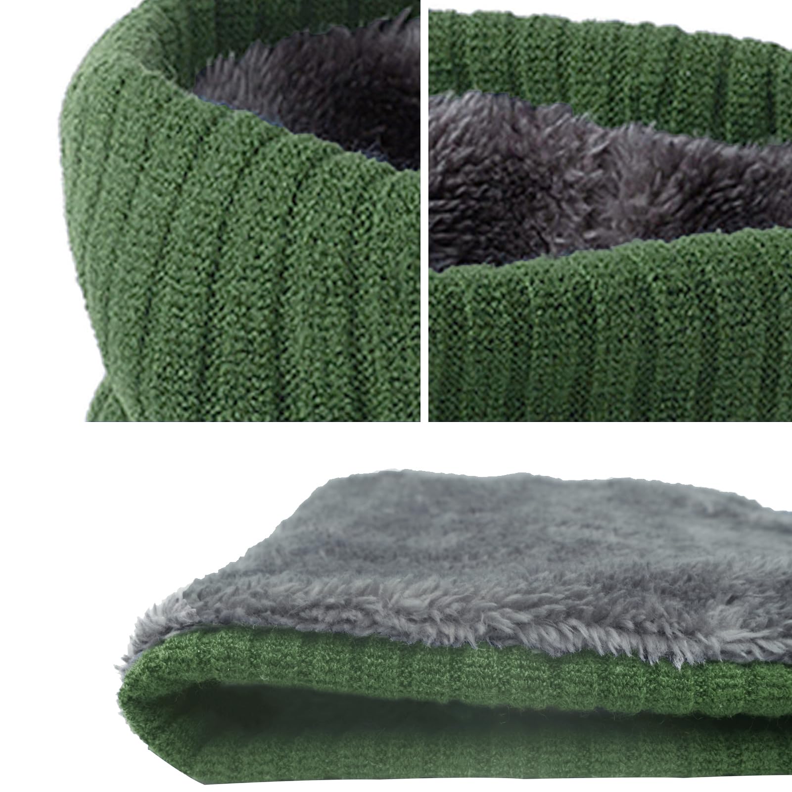 Onvavient Scaldacollo invernale uomo, Sciarpa tubolare caldo collo sci coprirsi, Scaldacollo Sciarpa invernale, Sciarpa in pile morbido