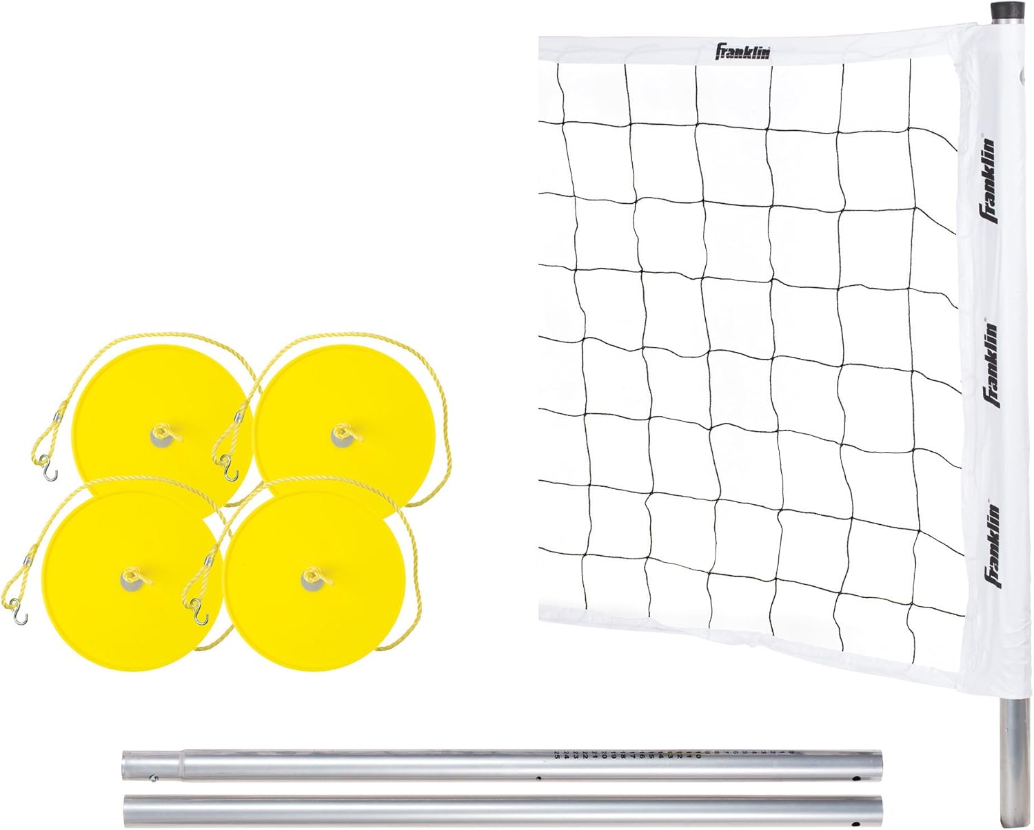 Franklin Sports Professional Series Steel Pole Volleyball System : Volleyball Pole Sets : Sports & Outdoors