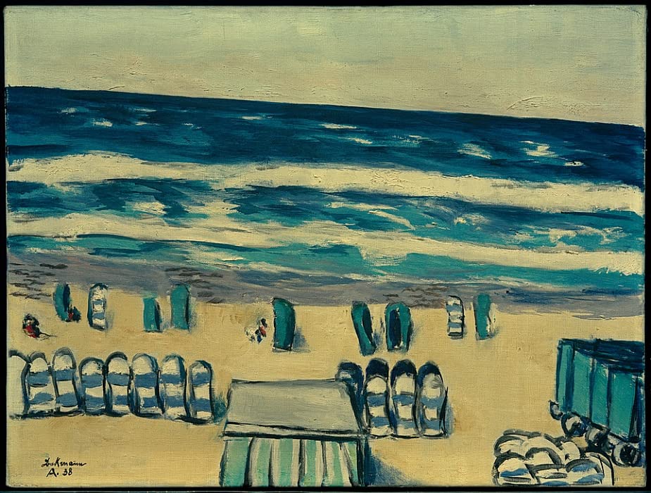 Affiches et gravures Mer bleue Max Beckmann poster toile 60x90cm