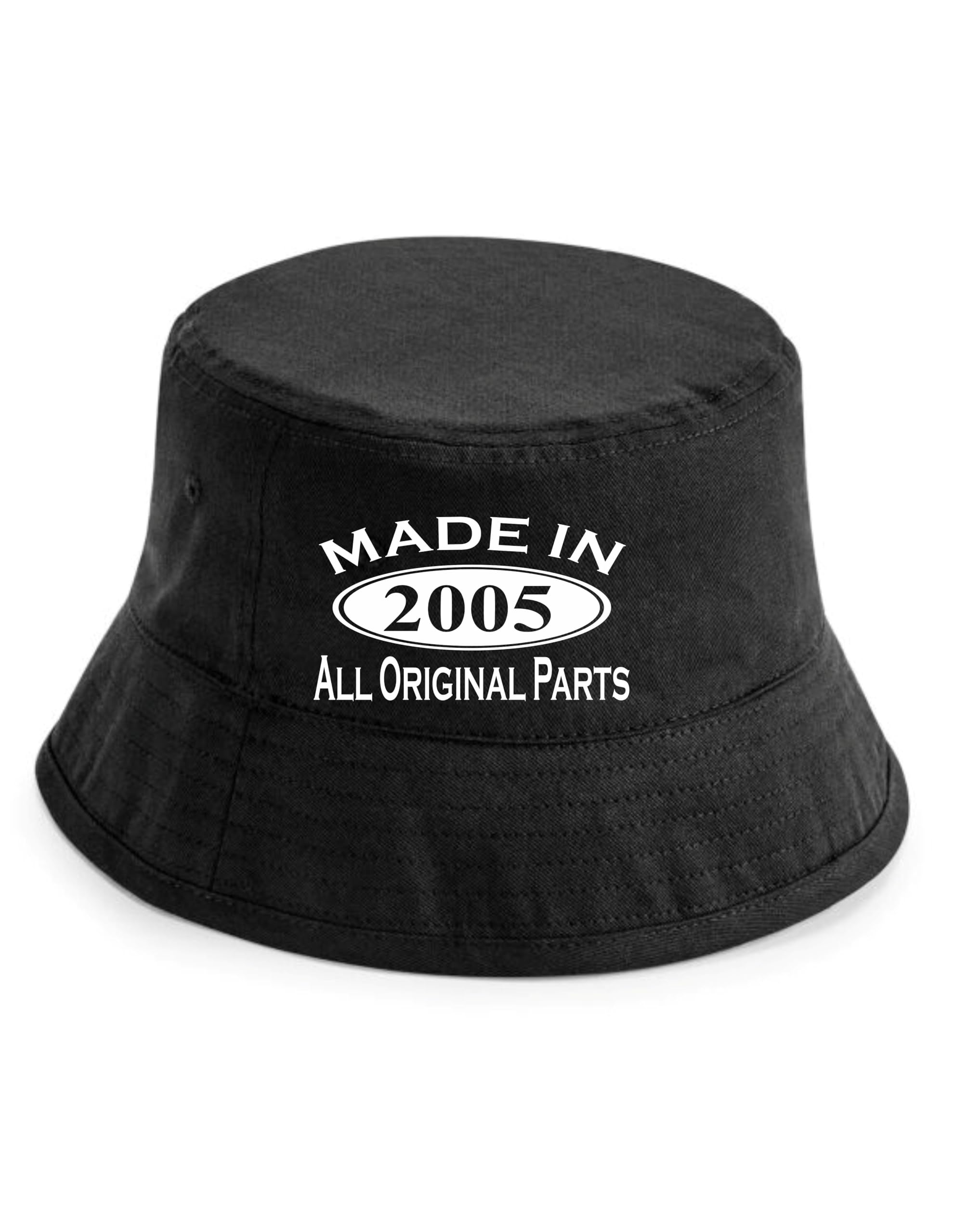 Print4U Made in 2005 21st Birthday Bucket Hat Age 21 Gift for Men & Ladies Black LXL