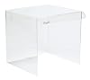 TrippNT - 50029 Clear Acrylic Small Equipment Draft Shield with Front Overhanging Panel 13 X 13 1/8 X 14 3/4 inches WHD