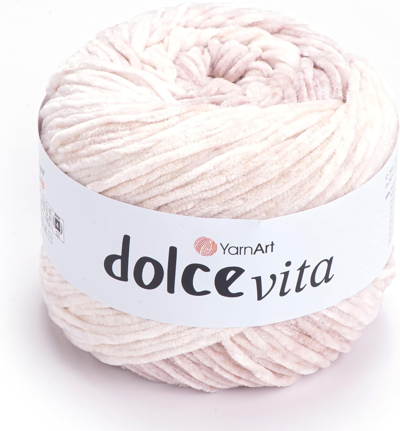 YarnArt Dolce Vita Yarn – 100% Micro Polyester, Soft Chenille Yarn for Knitting & Crochet, 150g (5.29 oz), 260m (284 yds), Medium Weight, Ideal for Plush Toys, Blankets & Cozy Projects (3407)