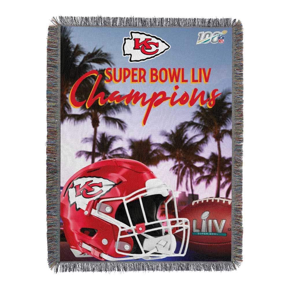 Northwest Kansas City Chiefs Super Bowl Champions Woven Tapestry Throw, 48