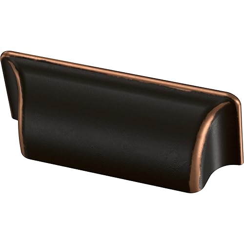 Franklin Brass Tirador rectangular para gabinete, bronce, mango de cajón de 3 pulgadas (2.992 in), paquete de 5, P17212K-VBC-B