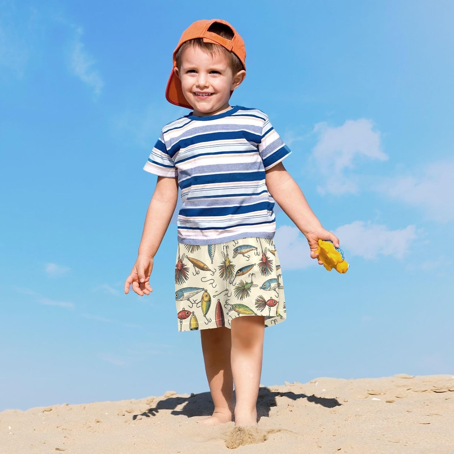 VIGTRO Boys Swim Trunks with Compression Liner Quick Dry Swim Shorts, Boys Board Shorts Summer Bathing Suit for Kids 4T-13Y