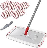 Vista 18 de Masthome Trapeador de microfibra extra grande para limpieza de pisos, trapeador plano de 16 pulgadas con 5 almohadillas para uso húmedo y seco, mopa