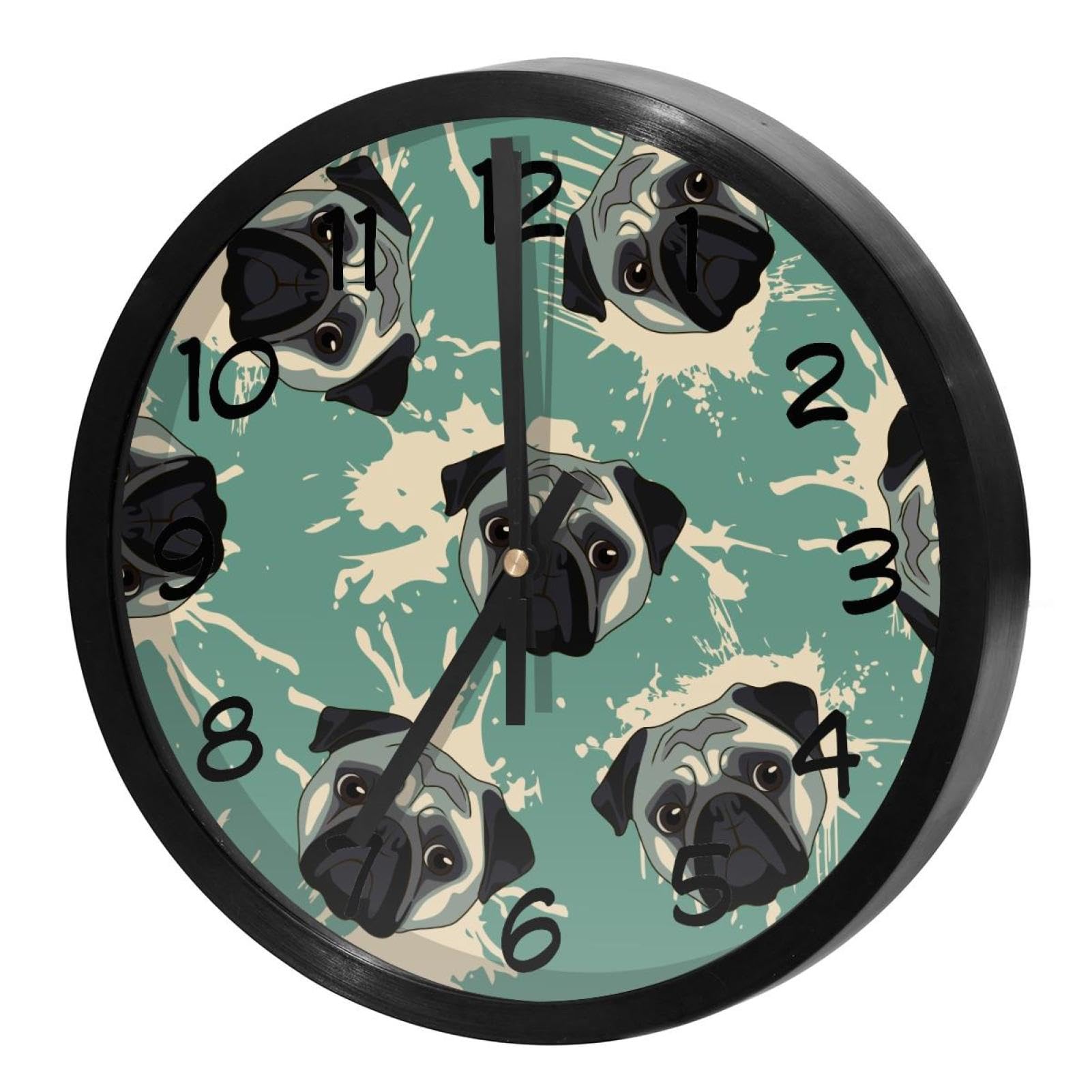 Horloge murale ronde carlin coloré pour embellir la cuisine et animer la maison familiale