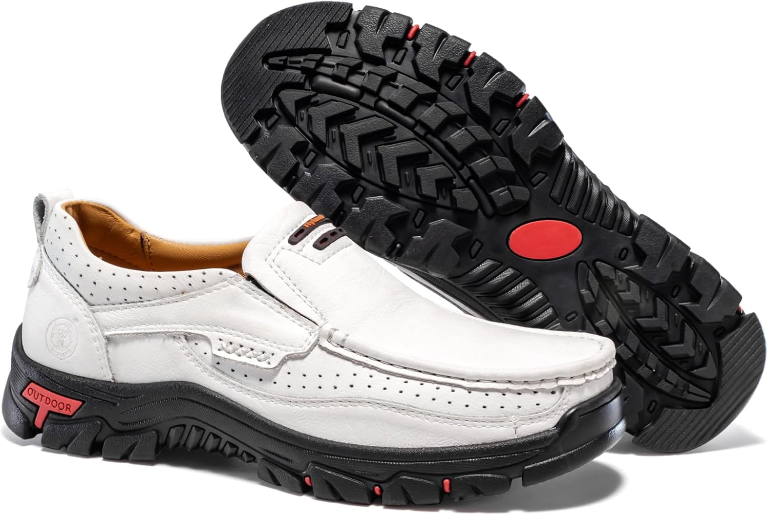 FLYLAND Basic 1.0 Men's Fashion Loafers Vintage Classical Leather Ankle Boots Handmade Chukka Boots Daily Casual Work Office Shoes Driving Shoes - Image 4