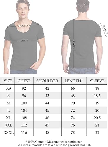 Miniatura 5 de Camisetas con cuello en V para hombre, cuello redondo, manga corta, ajustadas, básicas, camiseta casual