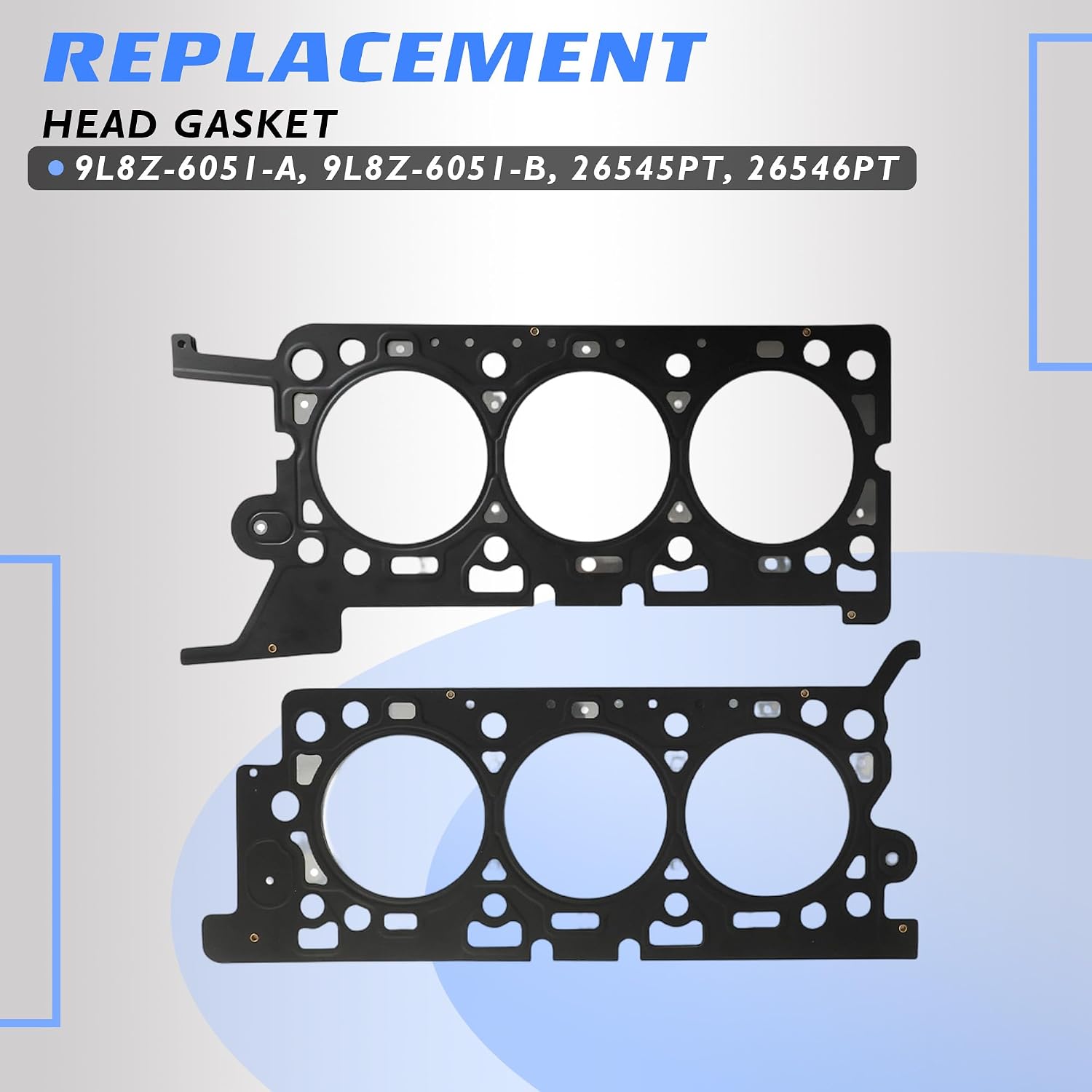 HS26545PT Cylinder Head Gasket Set for Ford Escape Fusion 2009-2012 for Mazda Tribute 2010-2011 Mercury Milan Mariner 2009-2011 3.0L V6 HS54986 02-11032-01 9L8Z-6051-A VS50801R VS50718
