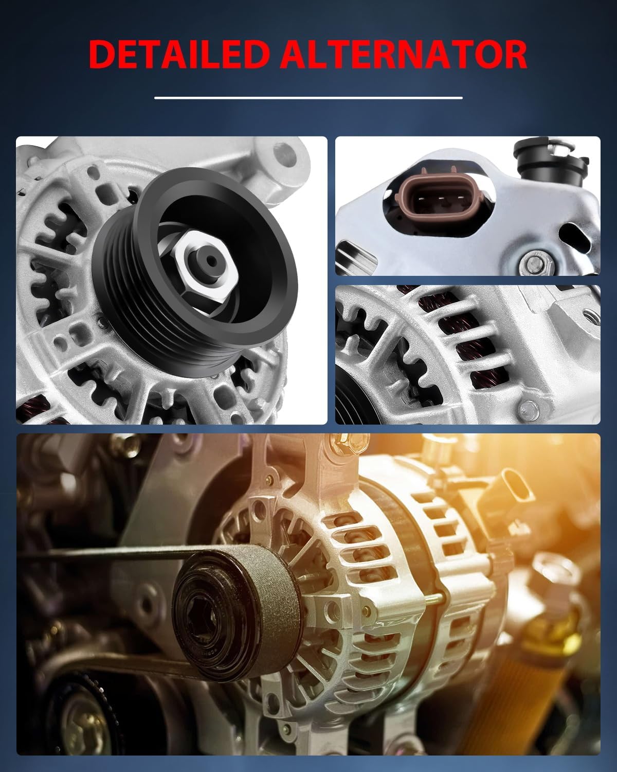 cciyu Alternators AND0177 113627 101211-9960 Fit For Chevrolet Prizm For Toyota Corolla 1998-2002 1.8L
