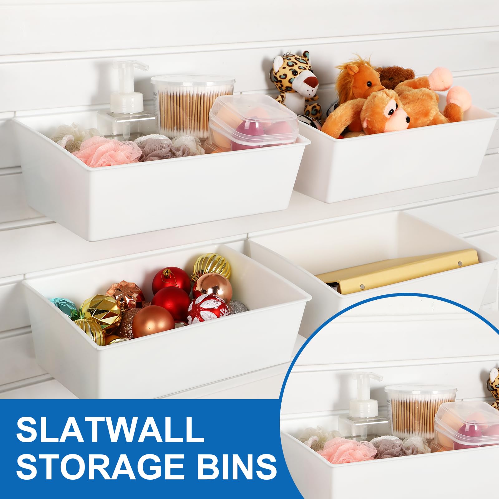 Long Shelfbox, Containers For Slatwall, Plastic Parts Bins