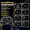 Morostron Controlador inalámbrico para PC y juegos de Steam, compatible con Switch/Switch 2/iOS/Android, pantalla interactiva, sticks Hall, RGB, 1200mAh, negro 30 de marzo de 2026 | por Morostron 5
