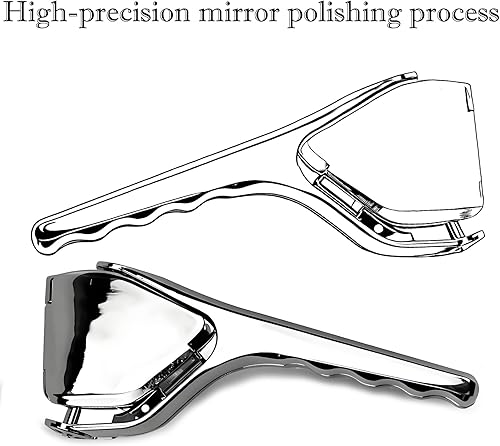 Miniatura 4 de Exprimidor de limón resistente de acero inoxidable, exprimidor manual de extracción máxima, fácil de apretar, plegable, plano, extractor de jugo de