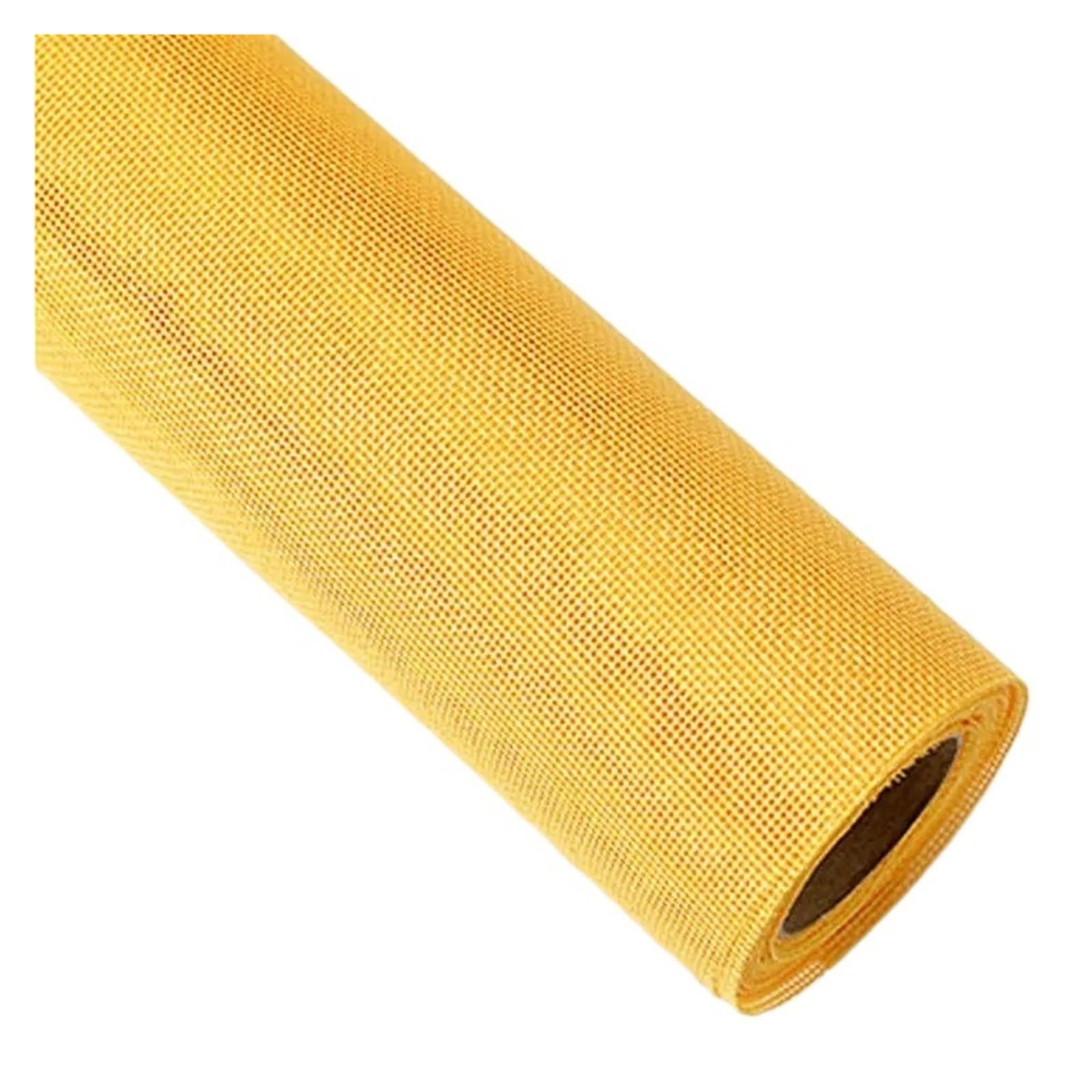 Patch de réparation en tissu de lin autocollant jaune grand format 45x150cm pour mobilier