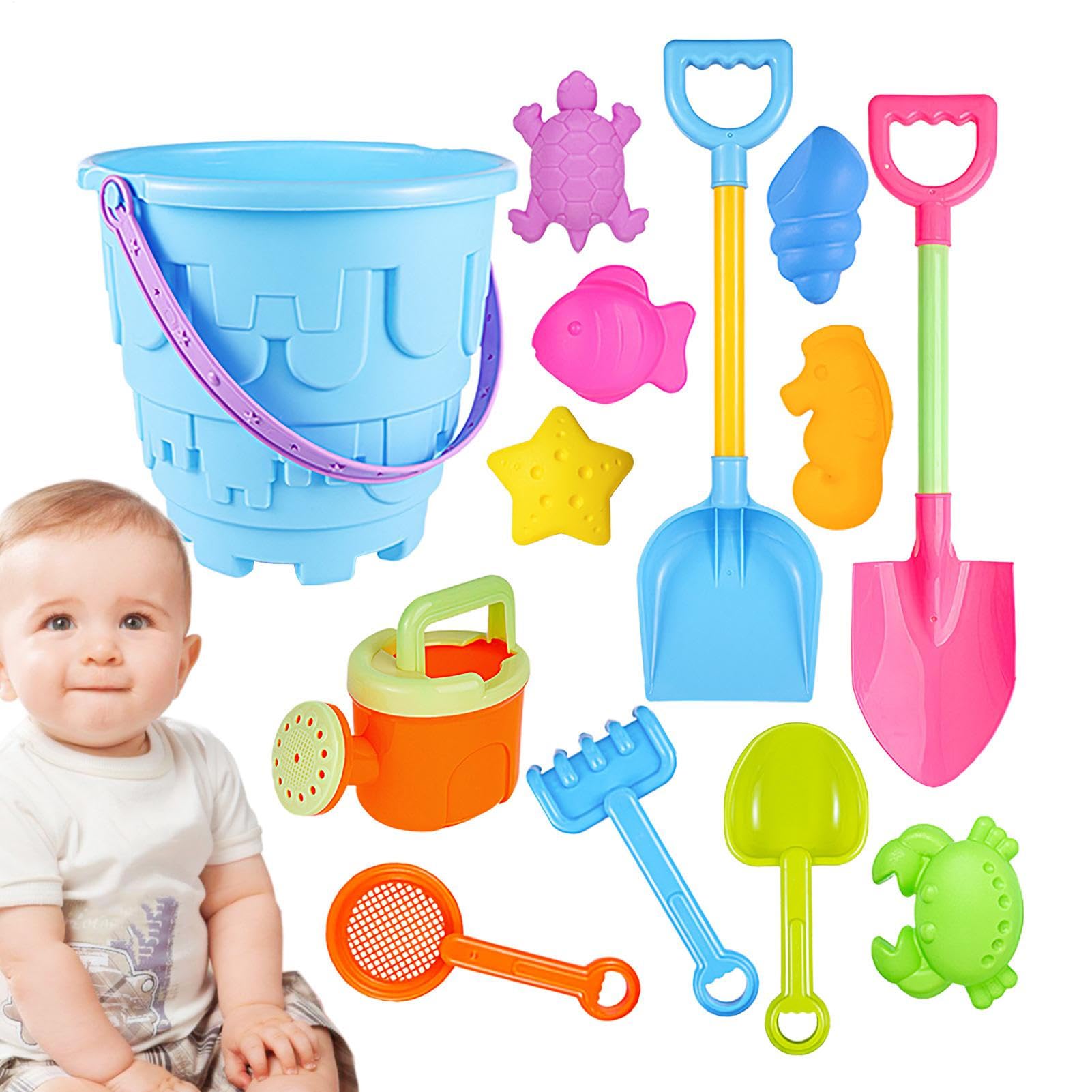 Kids Beach Toys - Outdoor Game with Animal Molds,Water Can Sand Shovel Toy Set - for Boys Girls Preschoolers Children Summer Outdoor Birthday Start Of School Day