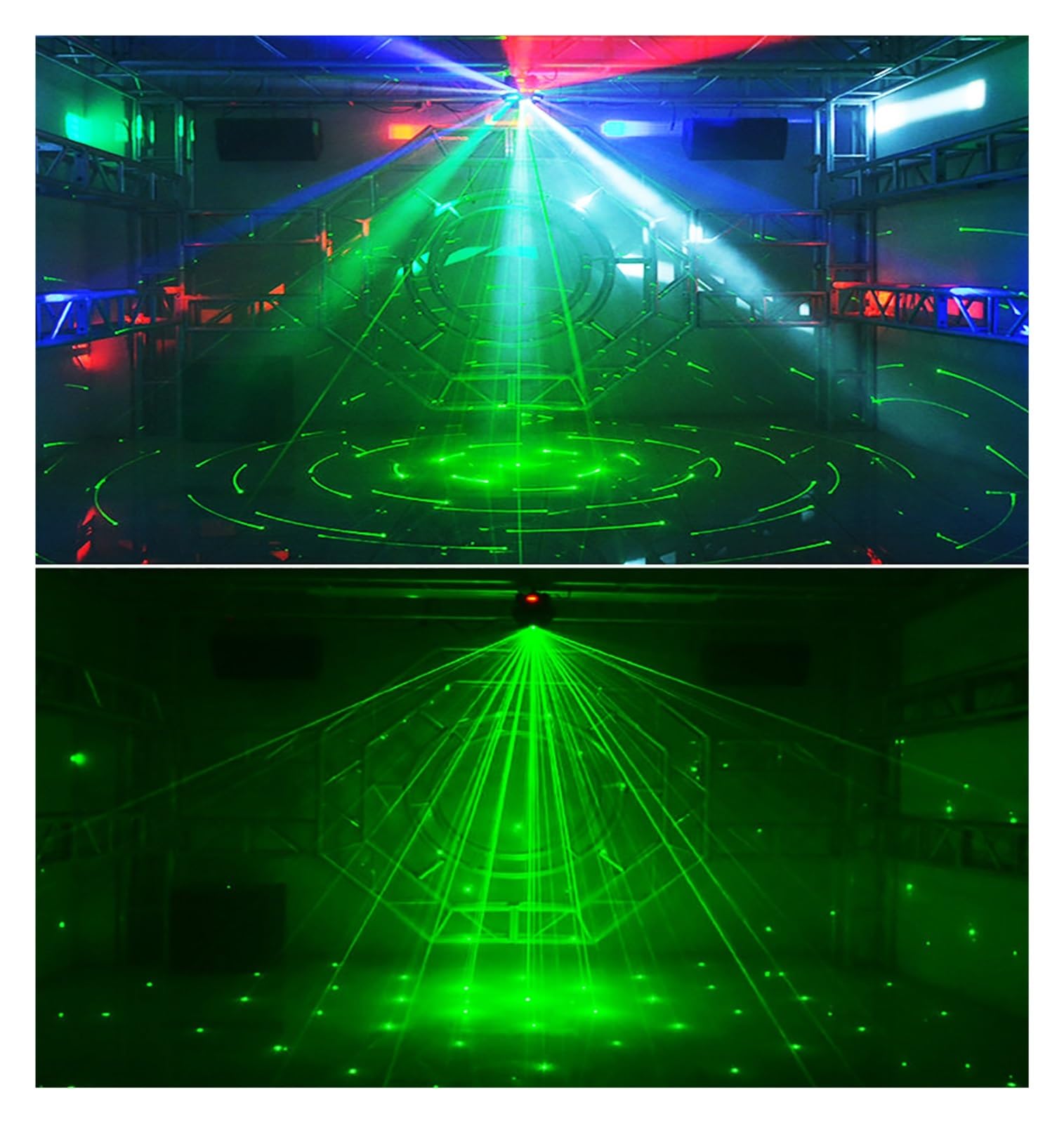 Profesjonalne świąteczne światła sceniczne Beam DJ Disco LED Strobe Party Light DMX512 Dźwięk Projektor muzyczny do klubu domowego Na imprezy i do klubów