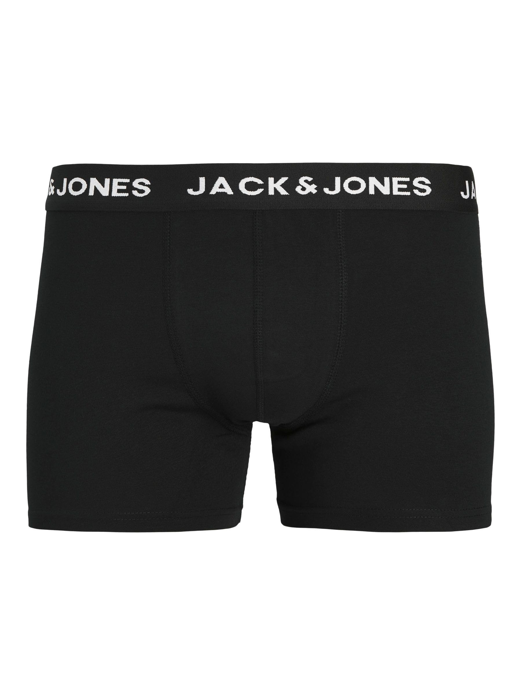 Jack & Jones Jachuey Męskie Obcisłe Bokserki, Czarny, L/ 7 Sztuki