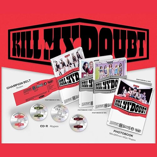 Miniatura 2 de ITZY - [KILL MY DOUBT] (Libro de fotos C Ver.) - Libro de fotos + cinturón de campeón + tarjetas fotográficas + libro de letras + postal + boleto +