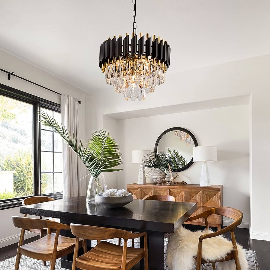 TRILITH PREMIUM MODEL 『Black Masquerade』 BLACK Series Women's Laser Cut Metal Crown Venetian