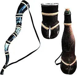 Berrante + Garrafa e copo pé de boi natural