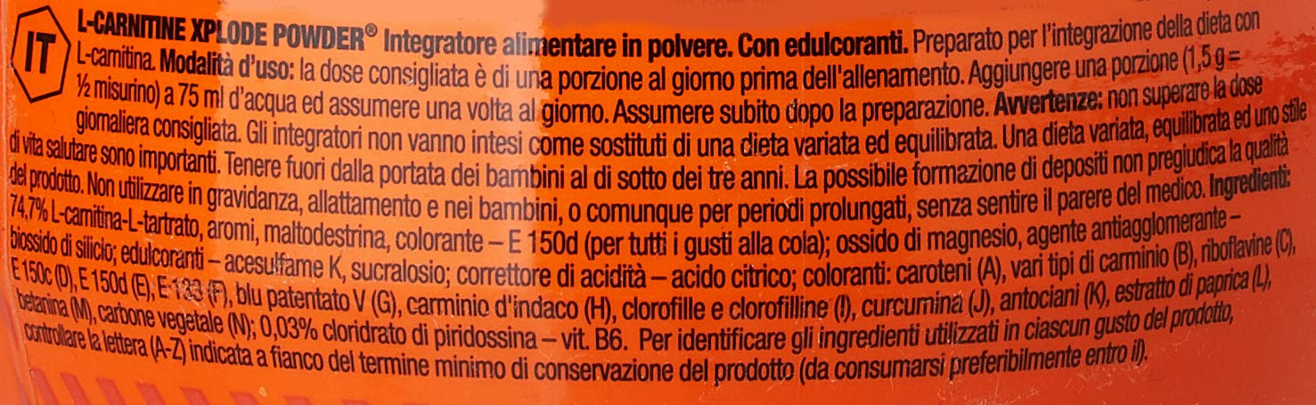 Olimp L-Carnitine Xplode Powder Supplementi Dietetici, Sapore ciliegia (300 g)