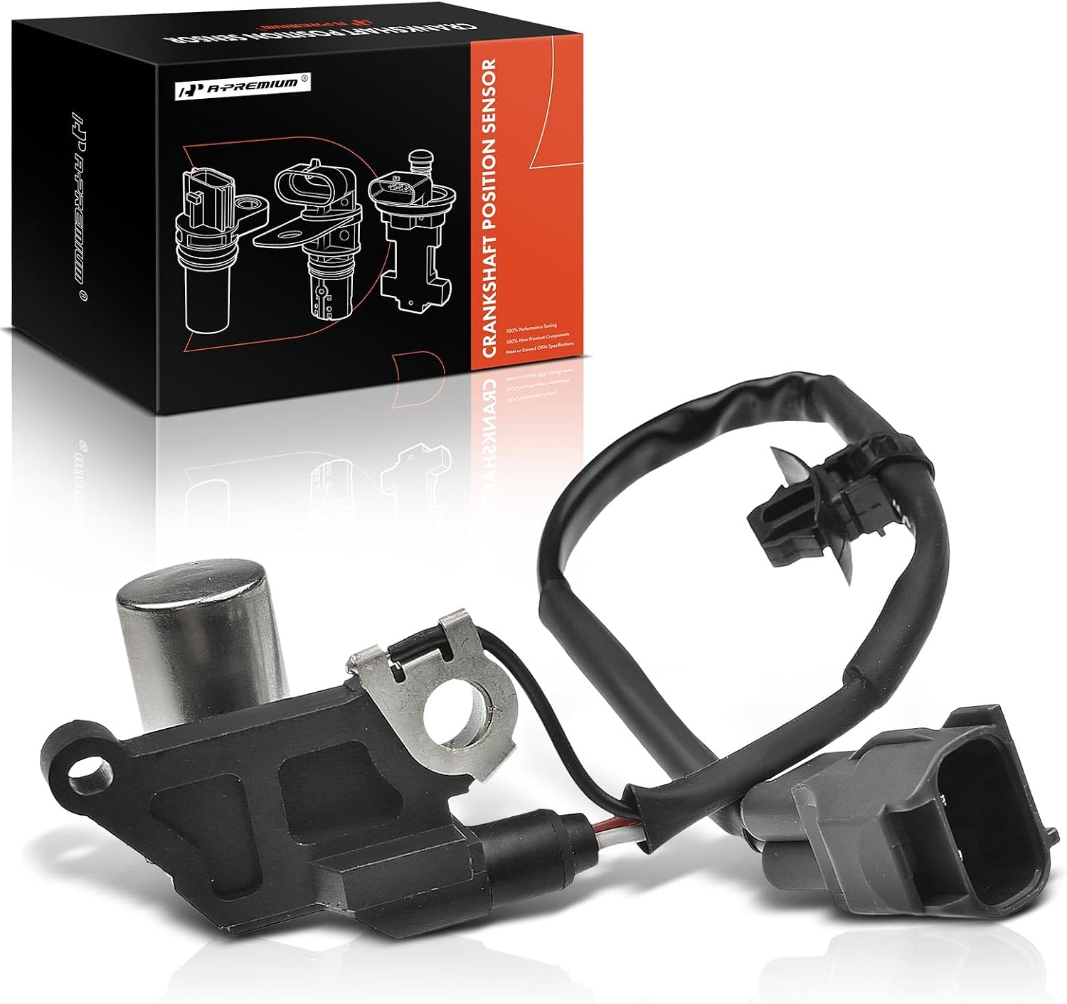 A-Premium Engine Crankshaft Position Sensor Compatible with Toyota Camry 1992 1994-2001, RAV4 1996-2000, Corolla 1994, Solara 1999-2001, Celica 1994-1999, Replace# 90080-19011