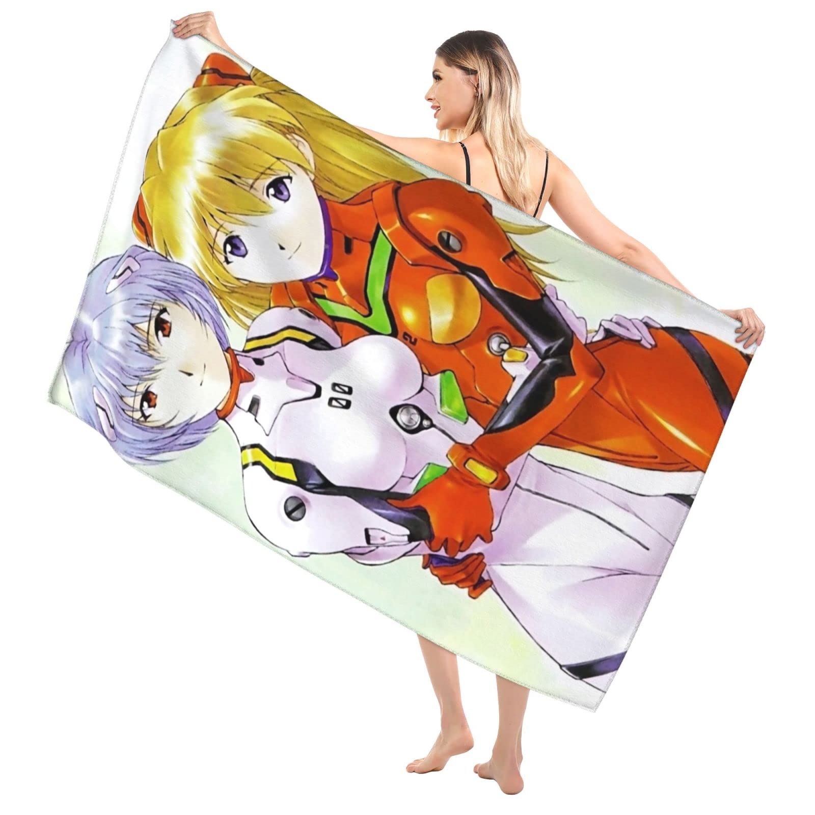 Amazon.co.jp: Neon Genesis Evangelion Rei & Asuka Bath Towel