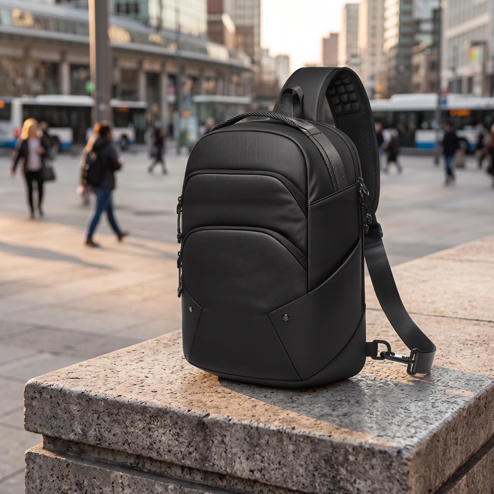 Amagogo Bolso Cruzado con Bolsillos Laterales