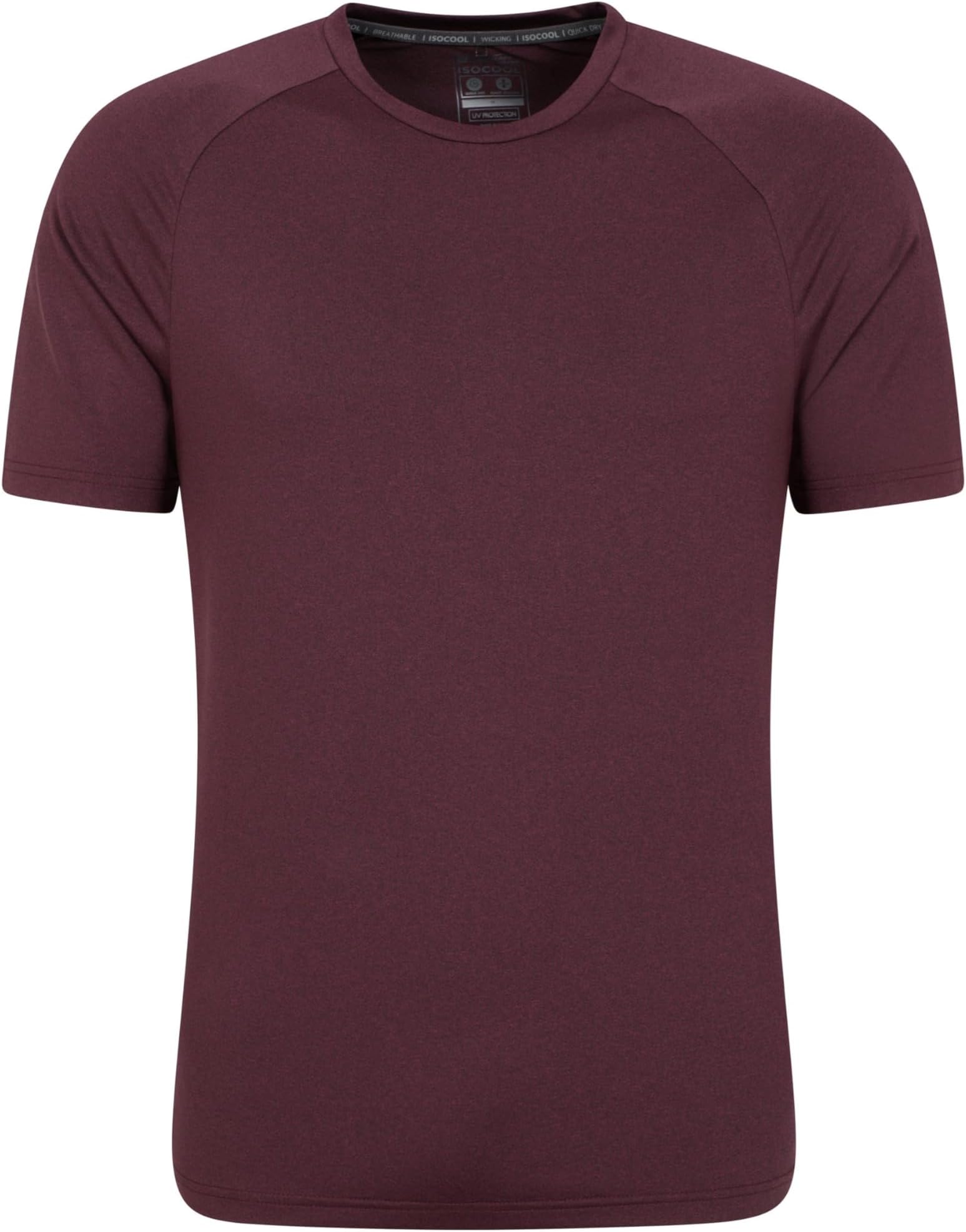 Mountain WarehouseAgra Mens Melange T-Shirt - Lightweight Top, Comfortable, Round Neck Tshirt, Quick Drying & UV Protection Tee - for Spring Summer Travelling