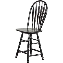 Sunset Trading Swivel Barstool, 24", Antique Black