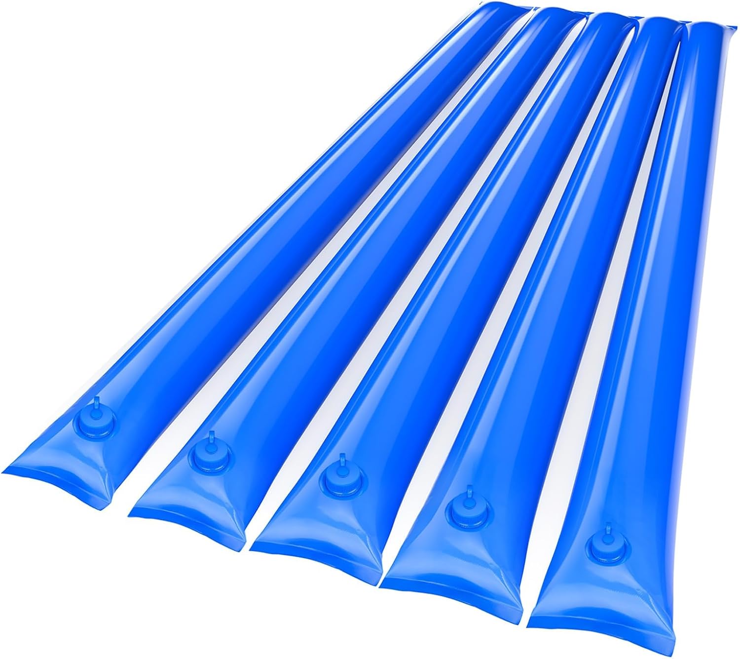 0.7mm Thickened Blue Winter Water Tube for Swimming Pool Covers, 4 Pack 8 ft Pool Cover Water Bags, Three-Layer Composite Material