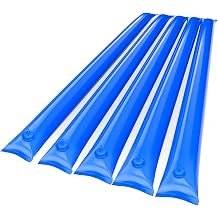 0.7mm Thickened Blue Winter Water Tube for Swimming Pool Covers, 5 Pack 10ft Pool Cover Water Bags for Inground Pool Cover, Three-Layer Composite Material