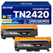KUPYLM TN2420 TN 2420 Toner Compatibili per Brother TN2420 Compatibili per MFC L2710DW MFC L2710DN HL-L2310D HL-L2350DW MFC L2750DW DCP-L2510D HL-L2375DW MFC L2730DW DCP-L2530DW DCP-L2550DN (2 Nero)