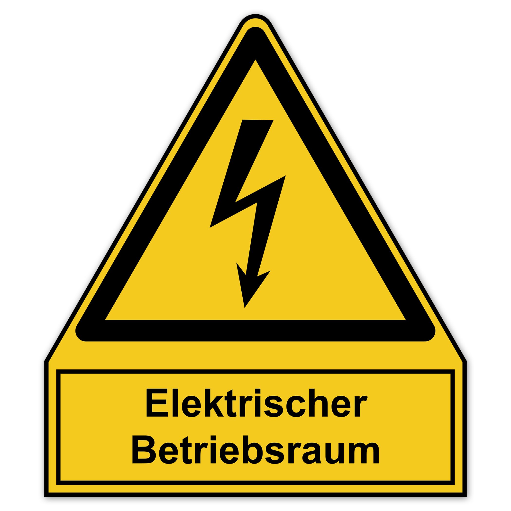 100 Stück Warnaufkleber Elektrischer Betriebsraum 200x230mm