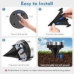 Solar Ground Lights Outdoor, 12 Pack Solar Lights Outdoor Waterproof, Mini Flat Solar-Powered Garden Light, Landscape Lighting for Garden Yard Lawn Pathway Walkway Driveway Backyard Decor, Cold White