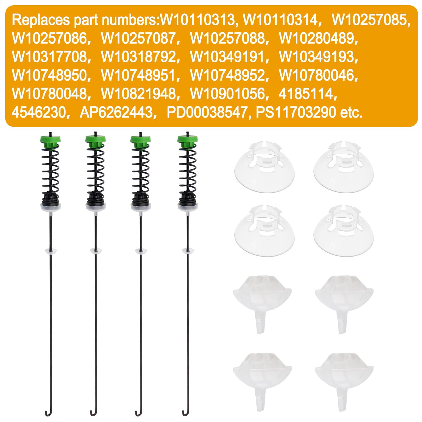 Kit Asta Sospensione Per Lavatrice Whirlpool Kenmore - Foto 2