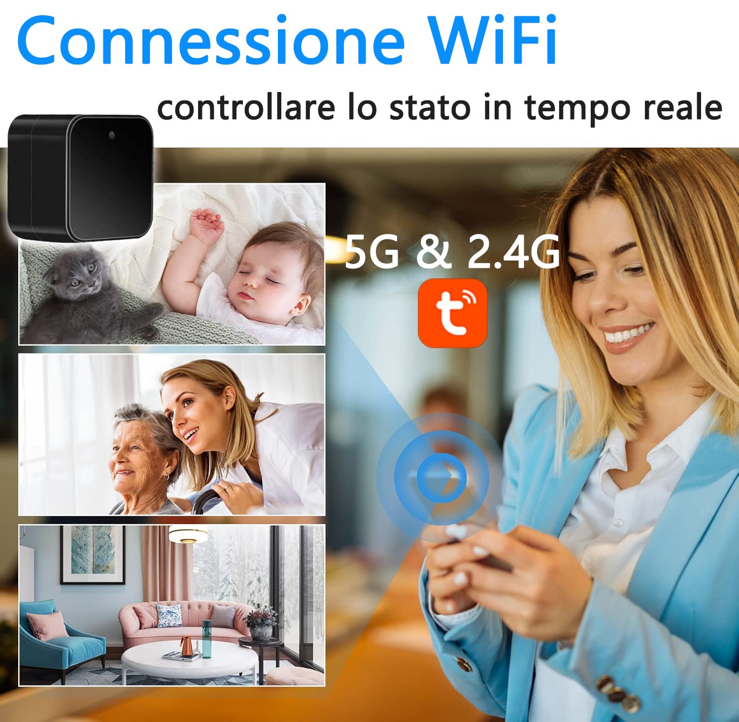 Camera Spy WiFi 1080P Hidden Audio USB Charger - Dettaglio
