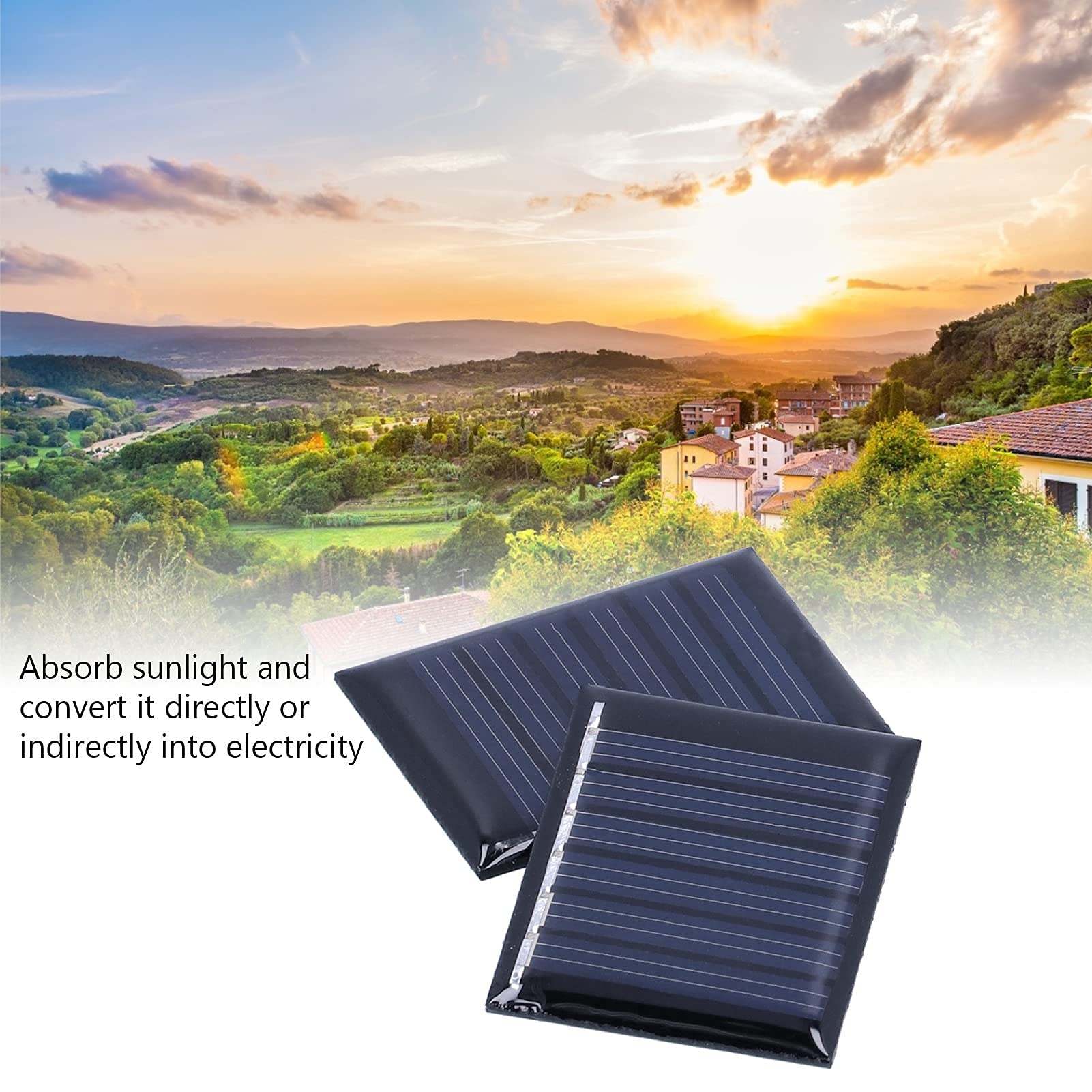 4 Stück Mini Solarpanel, 40 X 30 Mm, 0,15 W, 3 V, Polysilizium Solarmodul, Flexible Solarmodule Solarzellen Ladegerät Solarzellen Für Sonnenenergie Heimwerken DIY Wissenschaft Projekte