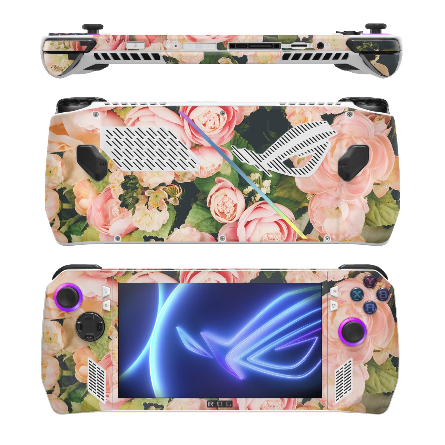 MightySkins Skin Compatible with Asus ROG Ally - Faded Roses | Protective, Durable, and Unique Vinyl Decal wrap Cover | Easy to Apply, Remove, and Change Styles